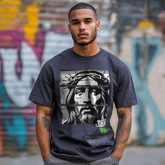 John 8:12 Graffiti Graphic Tee